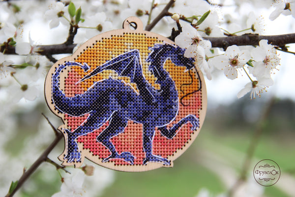 DIY Cross stitch kit on wood