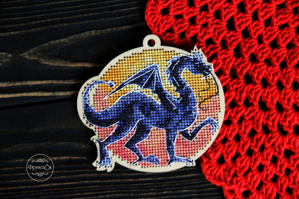 DIY Cross stitch kit on wood