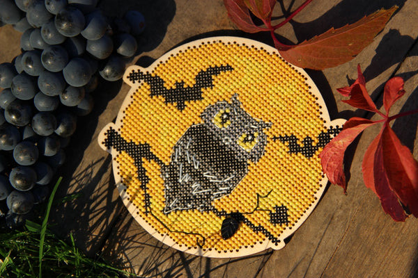 DIY Cross stitch kit on wood