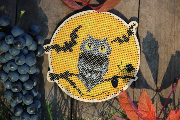 DIY Cross stitch kit on wood