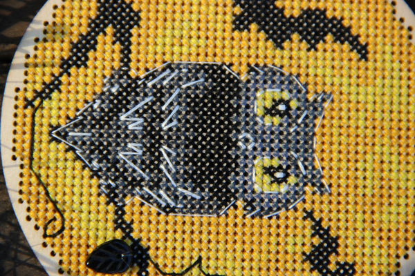 DIY Cross stitch kit on wood