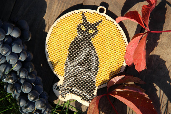 DIY Cross stitch kit on wood
