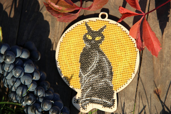 DIY Cross stitch kit on wood