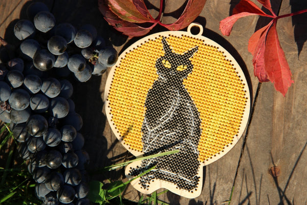 DIY Cross stitch kit on wood