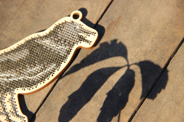 DIY Cross stitch kit on wood