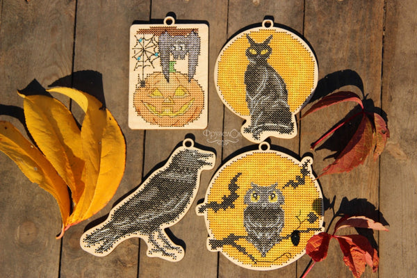 DIY Cross stitch kit on wood