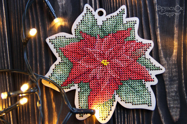 DIY Cross stitch kit on wood