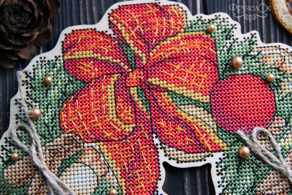 DIY Cross stitch kit on wood