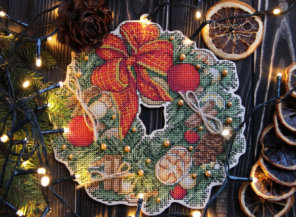 DIY Cross stitch kit on wood
