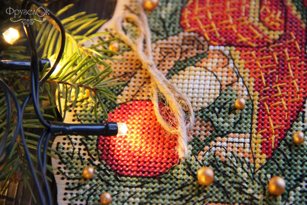 DIY Cross stitch kit on wood