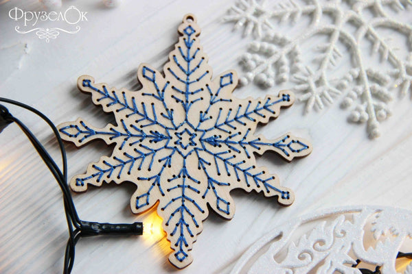 DIY Cross stitch kit on wood