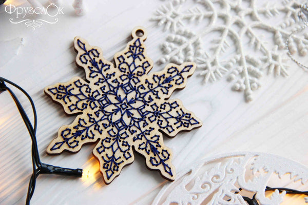 DIY Cross stitch kit on wood