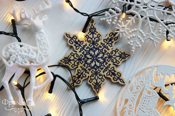 DIY Cross stitch kit on wood