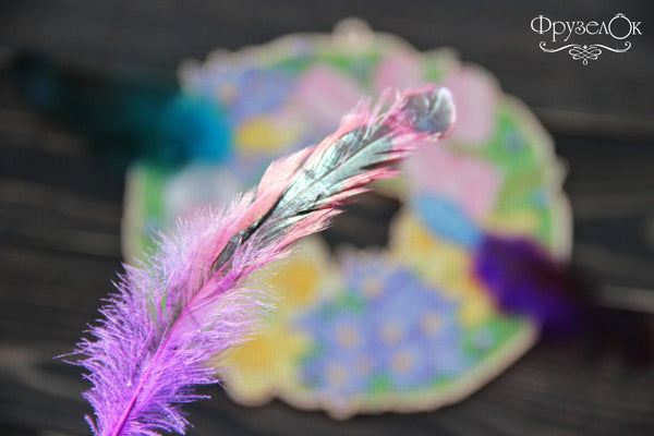 DIY Cross stitch kit on wood