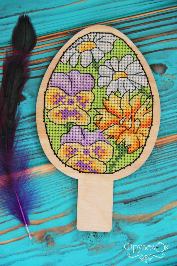 DIY Cross stitch kit on wood