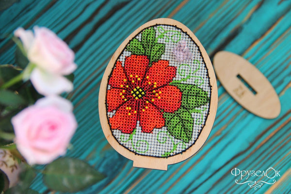 DIY Cross stitch kit on wood
