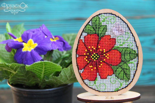 DIY Cross stitch kit on wood