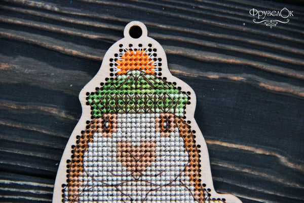 DIY Cross stitch kit on wood