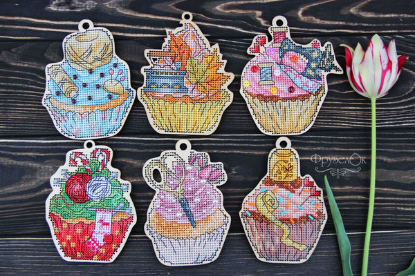 DIY Cross stitch kit on wood