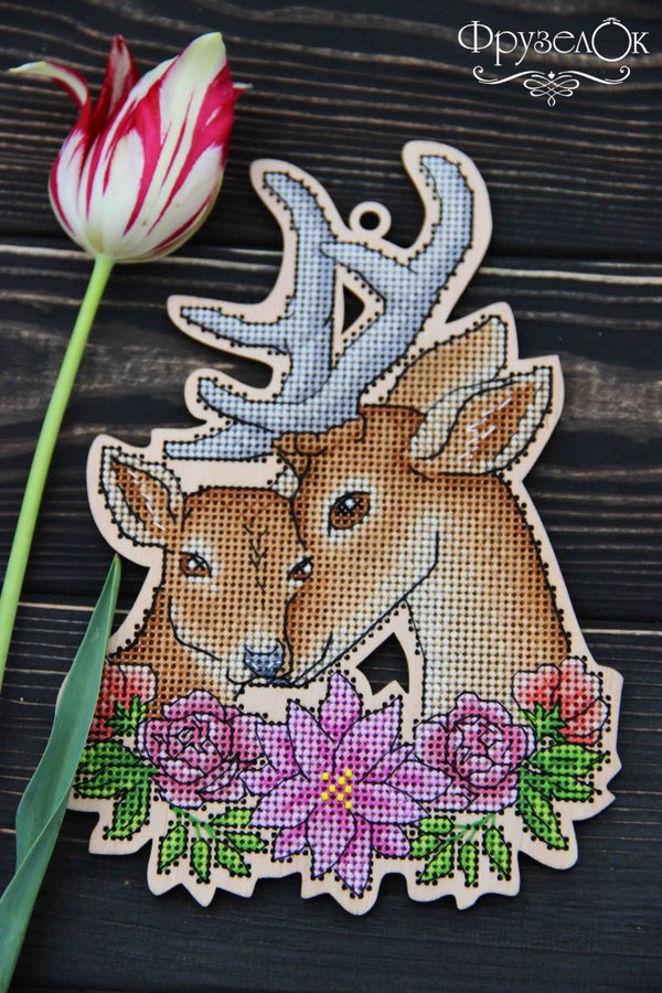 DIY Cross stitch kit on wood