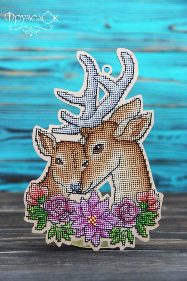 DIY Cross stitch kit on wood