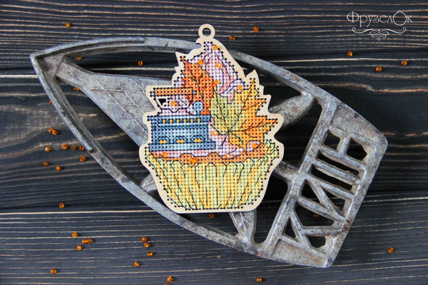 DIY Cross stitch kit on wood