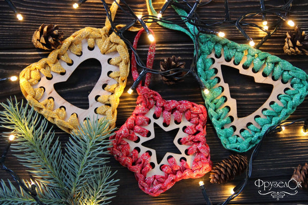 DIY Cross stitch kit on wood