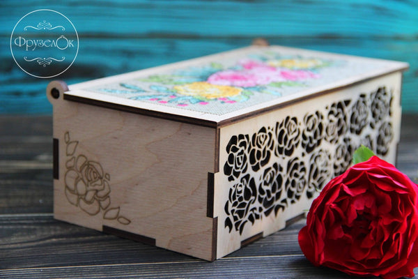 DIY Cross stitch kit on wood