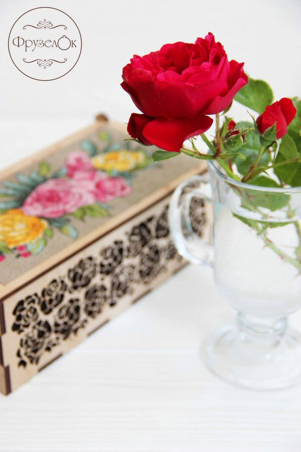 DIY Cross stitch kit on wood