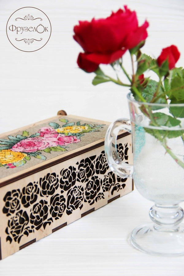 DIY Cross stitch kit on wood