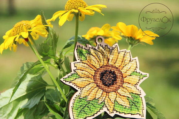 DIY Cross stitch kit on wood