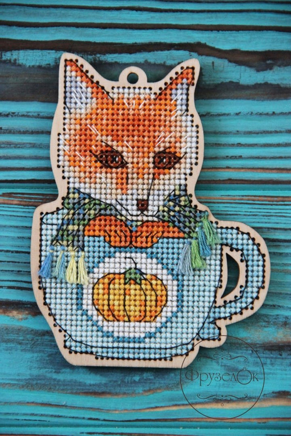 DIY Cross stitch kit on wood