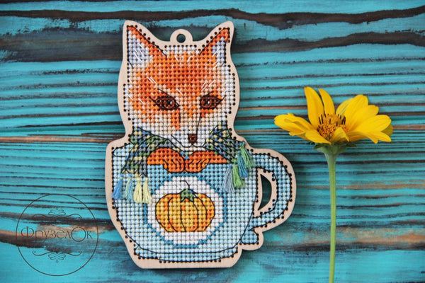 DIY Cross stitch kit on wood