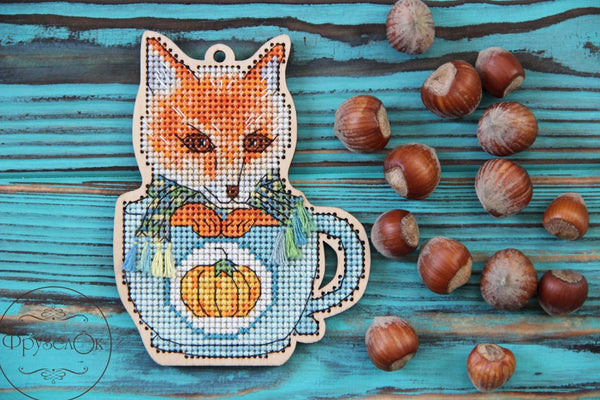 DIY Cross stitch kit on wood