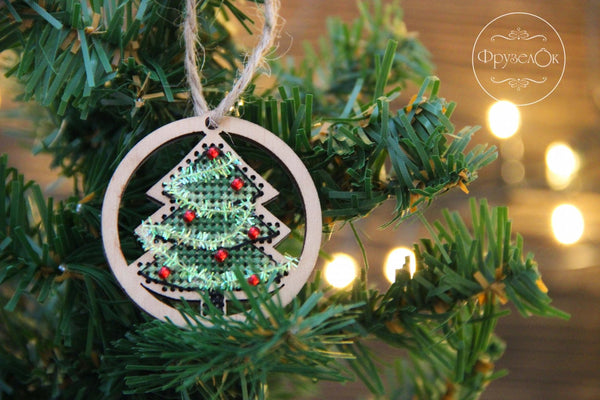 DIY Cross stitch kit on wood