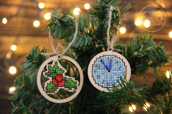 DIY Cross stitch kit on wood