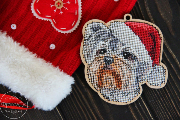 DIY Cross stitch kit on wood