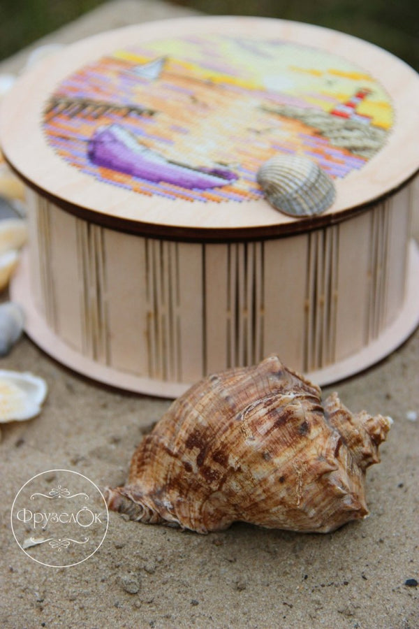 DIY Cross stitch kit on wood