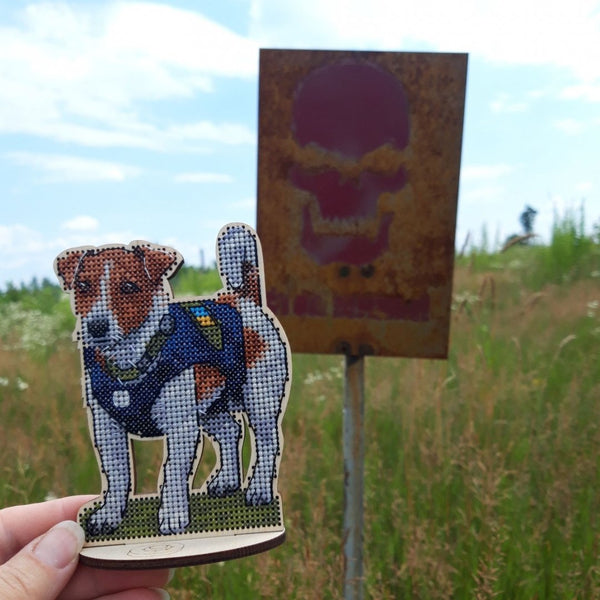 DIY Cross stitch kit on wood