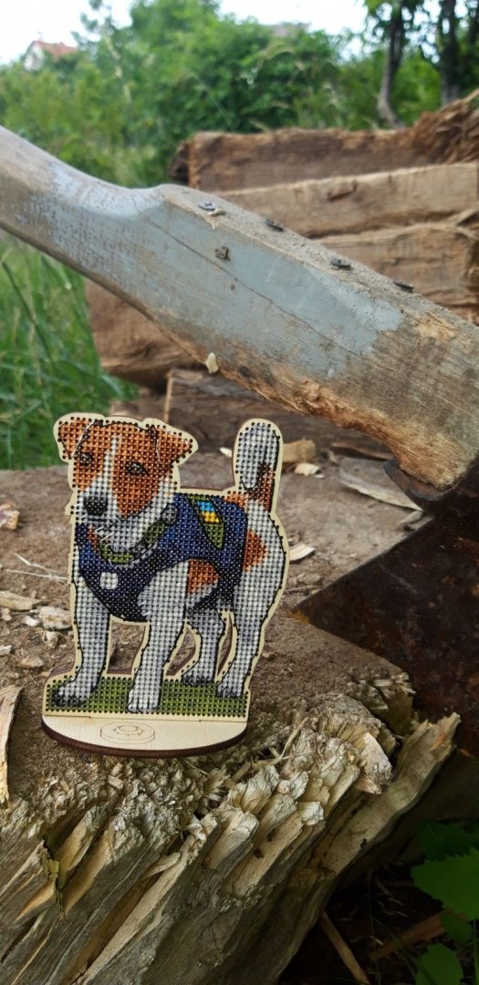 DIY Cross stitch kit on wood