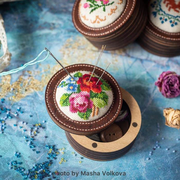 Craft kit for creating a pin cushion