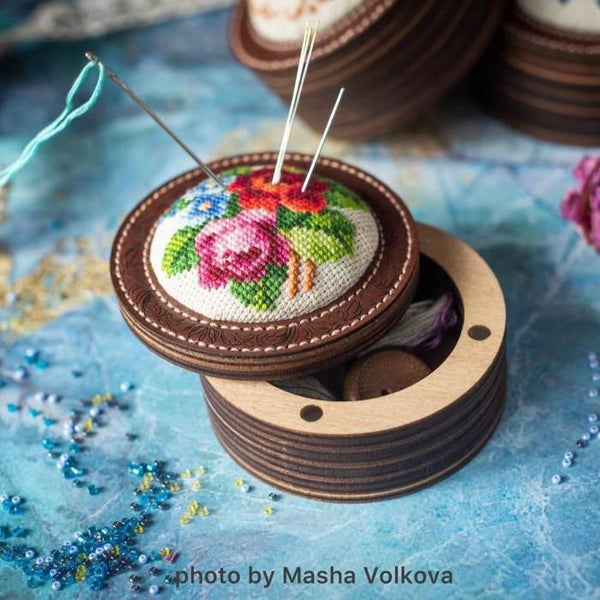 Craft kit for creating a pin cushion