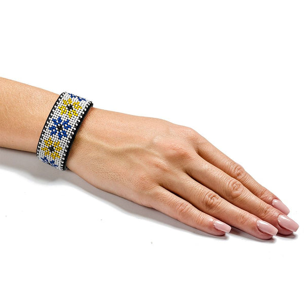 Bead embroidery kit on artificial leather FLBB-007