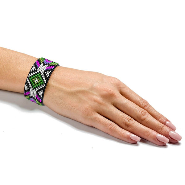 Bead embroidery kit on artificial leather FLBB-013