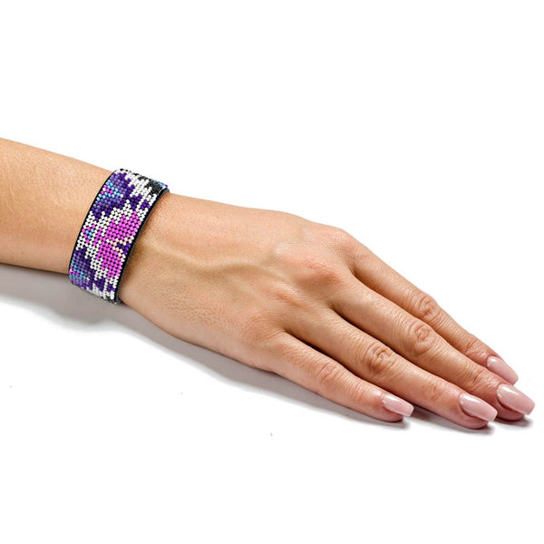 Bead embroidery kit on artificial leather FLBB-015