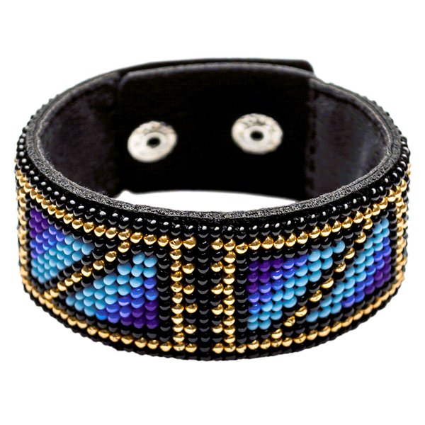 Bead embroidery kit on artificial leather FLBB-028