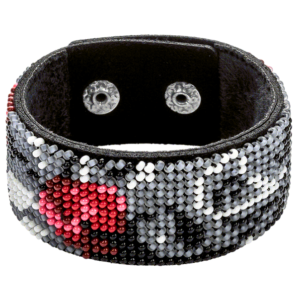 Bead embroidery kit on artificial leather FLBB-035