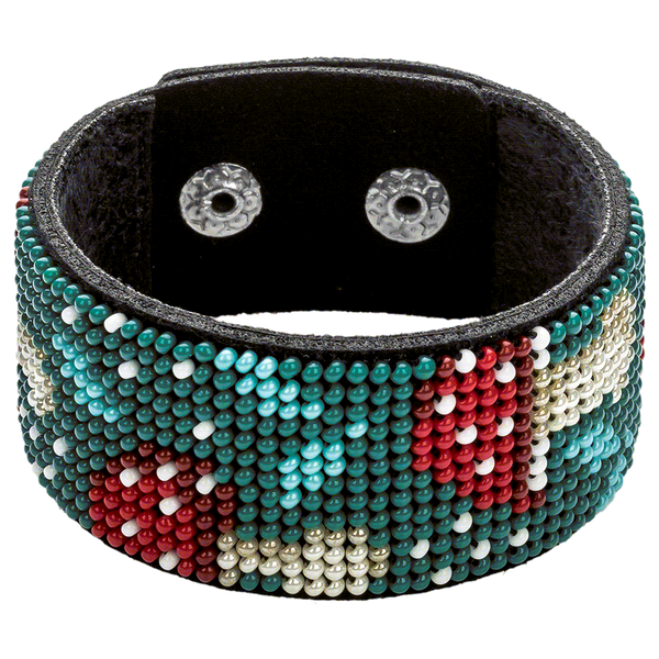 Bead embroidery kit on artificial leather FLBB-042