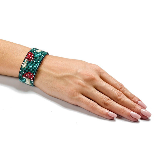 Bead embroidery kit on artificial leather FLBB-042