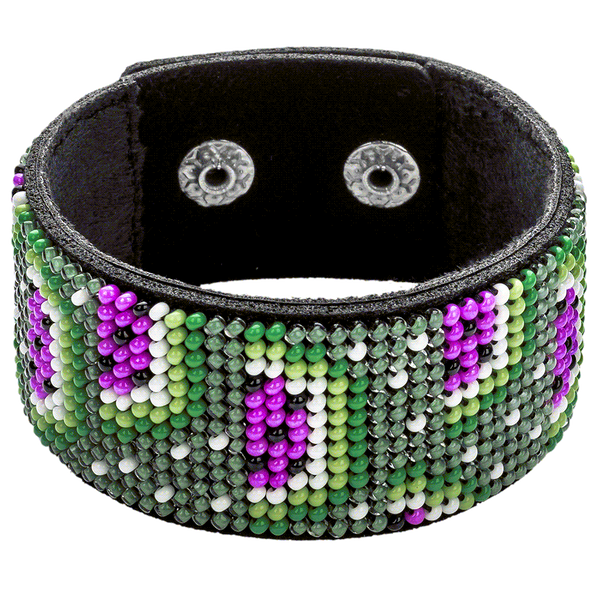 Bead embroidery kit on artificial leather FLBB-045